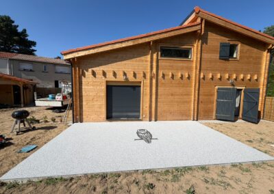 TERRASSE EN RÉSINE DE MARBRE PERSONNALISÉ